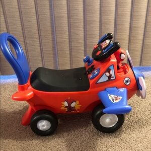 Spider-Man Ride-On Toy for Kids - Red and Blue